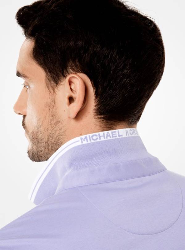 Panske Polokosele Michael Kors Greenwich Cotton Svetlo Nachový - Oblecenie Michael Kors Akcia | LZPDG-6859